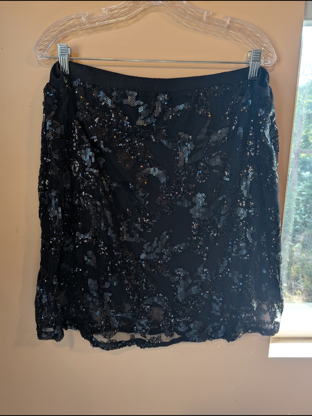 Dantelle Black Sequin Skater Skirt - Picture 2 of 7